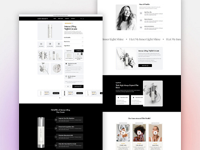 Azio Beauty figma shopify web design web development