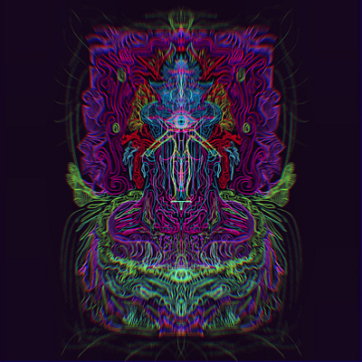 Vibration illustration psychedelic