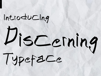 Discerning Typeface blackboard blackletter branding calligraphy font