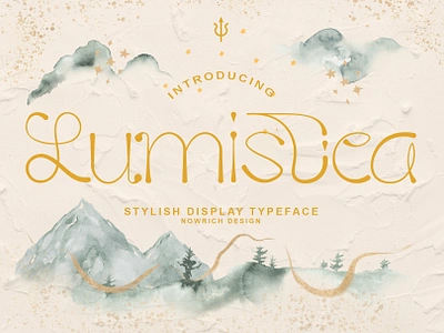 Lumistica Script Display Typeface blackboard blackletter branding calligraphy font