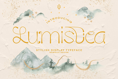 Lumistica Script Display Typeface blackboard blackletter branding calligraphy font