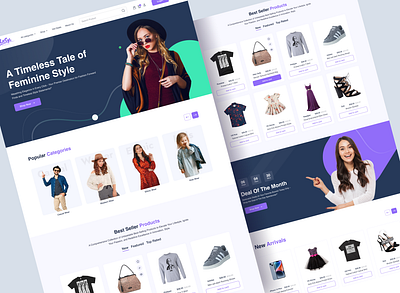 E-commerce Website Design business landing page design e commerce landing page e commerce website figma landi landing page ui ux website