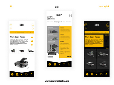 Camp | App design | Product page app design ui ui design