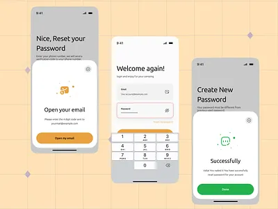 Forget passwords and reset passwords screens for Camping app app camping design figma figma ui forget forget password minimal mobile reset password ui ui design uidesign uiux user experience user interface user interface design userinterface uxui