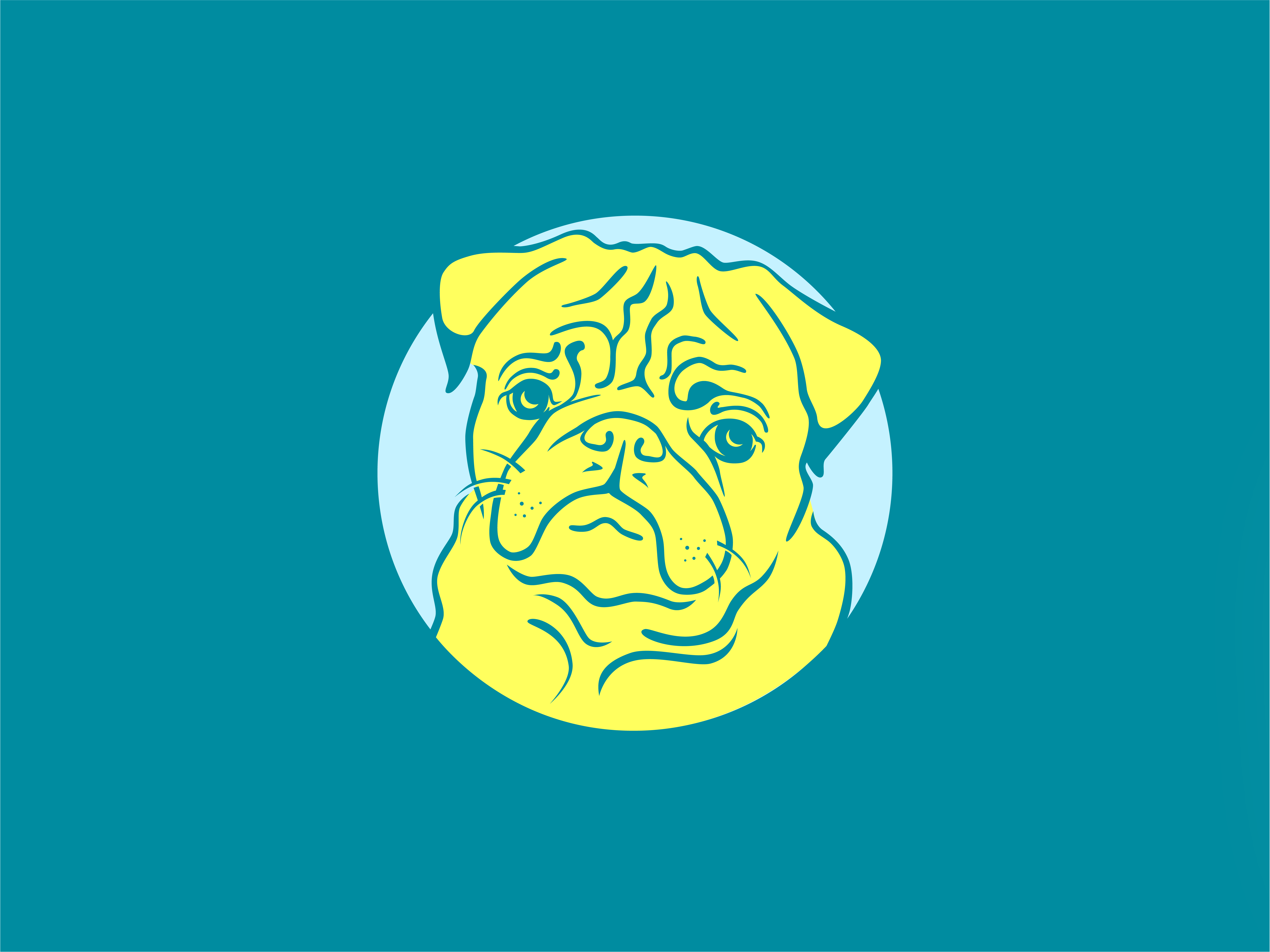 Have You Hugged a Pug? graphic design illustration vector