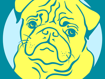 Have You Hugged a Pug? graphic design illustration vector