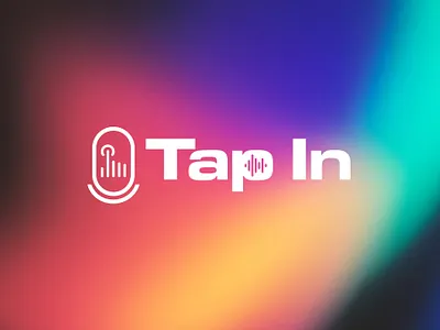 Tap in Podcast Logo Design branding gradient logo photoshop podcast podcast logo studio