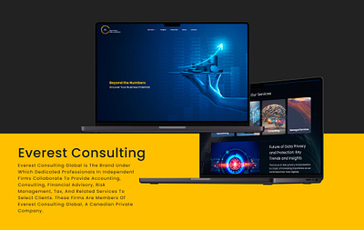 Everest Consulting Website blogs blogs page insights insights page landing page services page ui ux web app website design website development