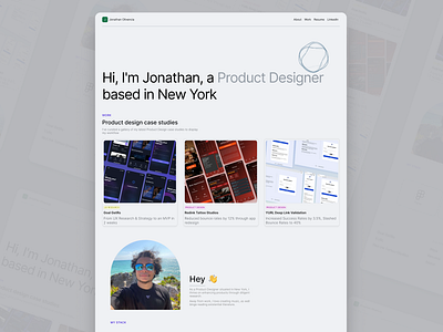 Portfolio Website - Jonpdux.com framer latinx desiners nyc portfolio product designer web design