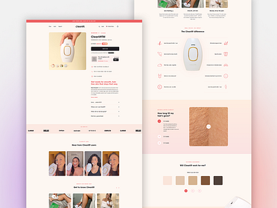 Clearlift product page shopify web design web development