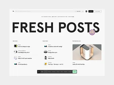 Awwwards - Redesign art direction creative direction design ui ux visual design webdesign