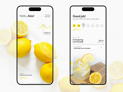 Nutrition App Concept app app design branding concept design figma graphic design ui ui design webdesign