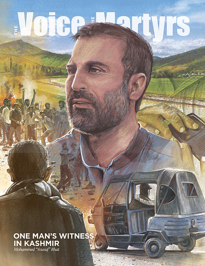 Voice of the Martyrs — February Magazine 2024 illustration illustrator indesign layout magazine management photoshop