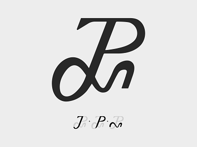 JPM Monogram branding custom type design graphic design initials lettering logo logotype monogram name typography vector