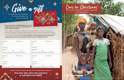 Christmas Care — Driven from their homes illustrator indesign layout photoshop