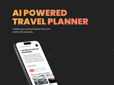 AI-powered Travel Planner 🚀 agency ai artificial intelligence bard chatgpt destination google gemini itinerary mobile ui planner tour planner travel travel maker trip web app