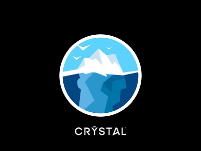 CRYSTAL PSY OPS head hidden iceberg logo