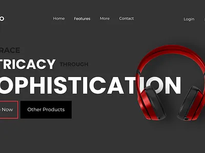 Simple Product Landing Page Design, Html/CSS app design graphic design ui ux web