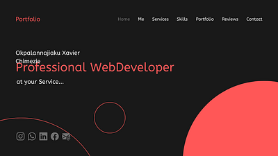 Simple Portfolio Design Idea, Html/CSS design graphic design ui ux web