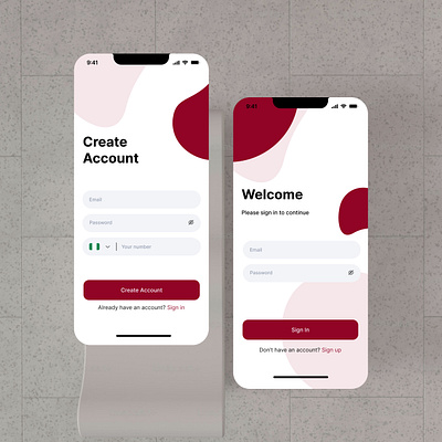 Create an account app design mobile app product design ui uiux design ux