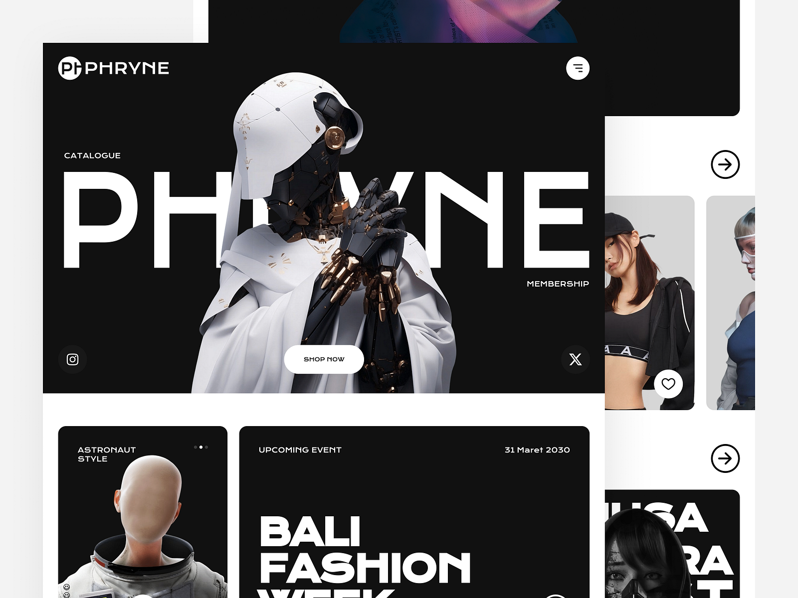 Phryne Hetaira - Fashion Company Website by Irfan on Dribbble