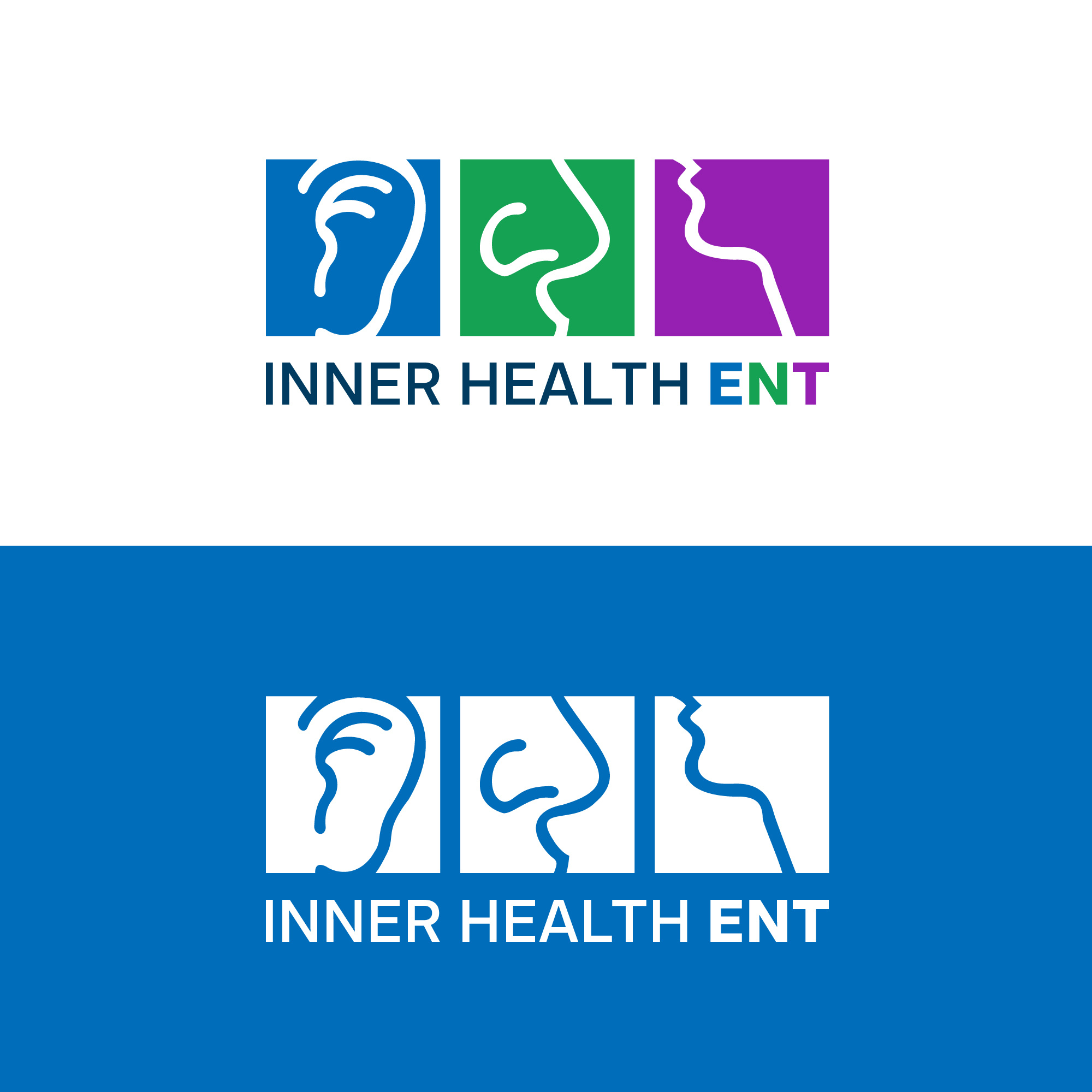 Inner Health ENT - Logo Design app branding design ent logo graphic design grapic designing house logo illustration logo logo design medical logo shop logo ui vector
