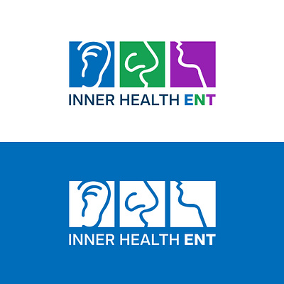 Inner Health ENT - Logo Design app branding design ent logo graphic design grapic designing house logo illustration logo logo design medical logo shop logo ui vector