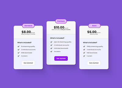 Subscribe UI Day 27 cards design cards ui dailyui design figma graphic design packages pricing cards subscribe ui ui ui inspiration uiux user interface ux