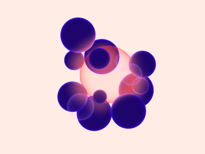 Bubble Bubble 3d animation branding circle glow graphic design minimal motion graphics orb pink purple tranlucent ui
