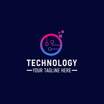 Technology Logo Design branding design graphic design icon illustration lettering logo technology logo design typography ui vector