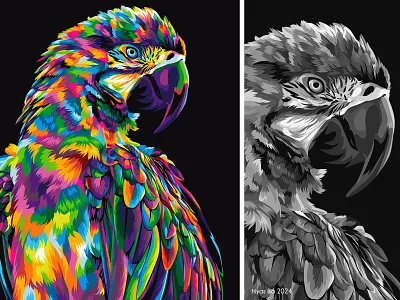 Parrot vector colorful art animal animal illustration animals artstyle bird colorful illustration open commissions parrot parrot illustration pop art portrait unique vector