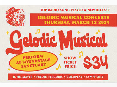 Gelodic Musical Poster concert