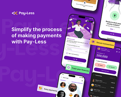 Payless - a mobile app to make deviceless payments banking finance ui design ux design