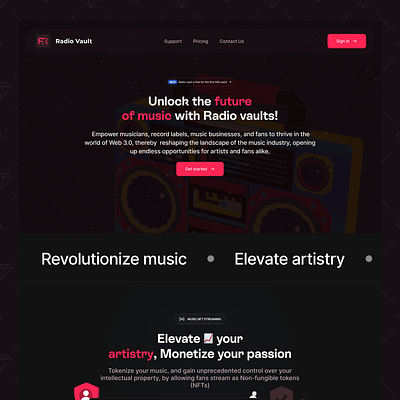 Radio vaults - A platform for web 3 music artists music web3
