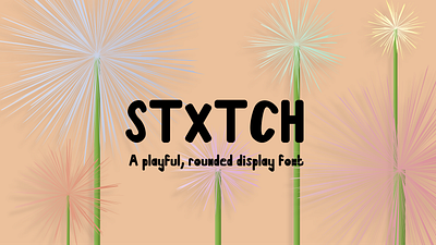 Stxtch Font adobe illustrator font graphic design typography vector