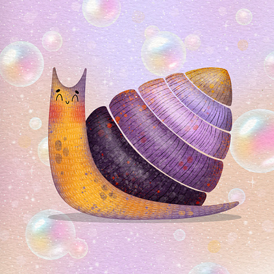 "Dreamy Snail" Illustration book book cover book desing book illustration book illustrator character design children children book children book illustration children illustrator design digital art digital illustrator illustration illustrator kidlit kidlit illustration logo picture book illustration stickers