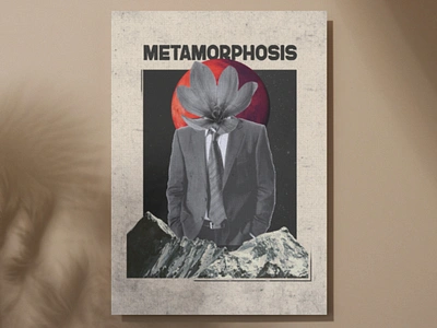 Metamorphosis poster design des design graphic design illustration typography ui vector