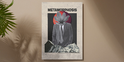 Metamorphosis poster design des design graphic design illustration typography ui vector