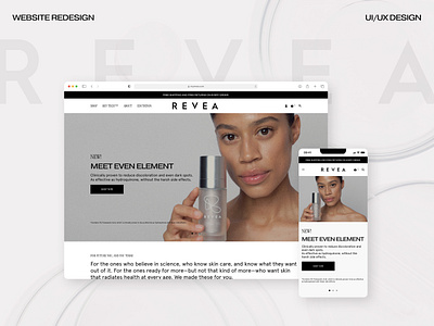 REVEA | Website Redesign branding design redesign ui ui design web design website