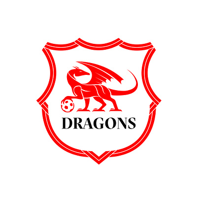 Dragons - Youth Soccer Logo art direction brand design branding crest design footbal futbol graphic design illustration logo soccer sports youth