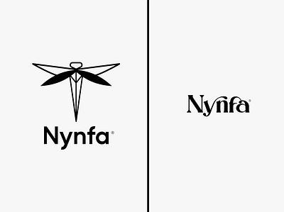 Nynfa logo, type adobeillustrator brand branding design graphic design id logo logodesign logomaker