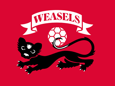 Weasels - Youth Soccer Logo art direction brand design branding design graphic design illustration logo soccer sports vector youth