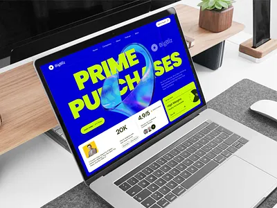 BigBiz Header Website Concept agency company digital elementor landing marketing page profile saas shopify startup ui webflow website wordpress