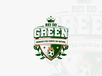 Rei do Green - Logo Design adobeillustrator designergrafico football green logo logodesign logomaker mark