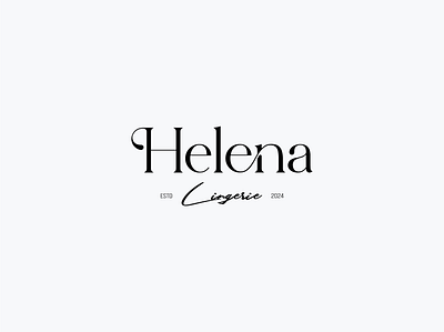 Logo, Helena Lingerie logo logodesign luxurylogo type