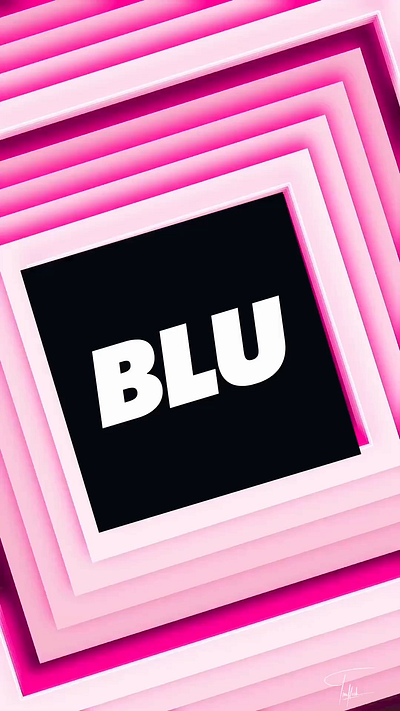 A maximalist look for Blu drinks branding graphic design