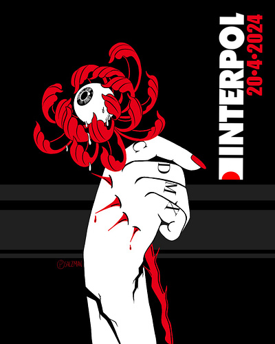 Interpol en zócalo de la Ciudad de México art design digital illustration graphic design illustration poster design vector