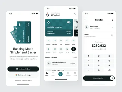 VIXA Bank - Mobile Banking Mobile App app ui bank bank card banking clean credit card e wallet finance finance app financial fintech ios app management mobile app money app online banking payment payment app transaction wallet
