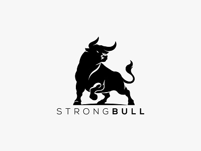 Bull Logo animal logo black and white logo black bull black logo bull bull animal bull design bull logo bull strong bull vector bulls bulls logo strong bull