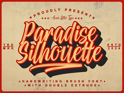 Paradise Silhouette | Handwriting Font bold font branding calligraphy design display font display typeface elegant font font freebie graphic design handwriting handwriting font handwritten logo type modern font script type design typography vintage font wedding font